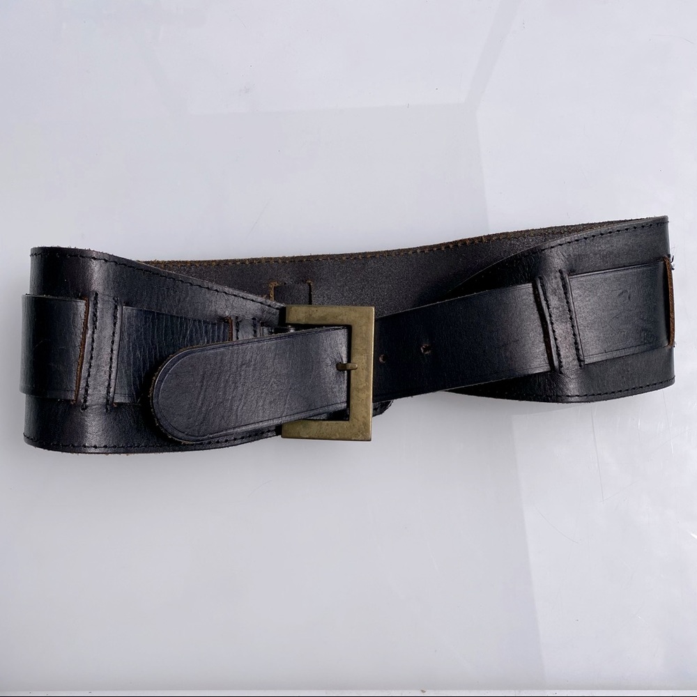 Motif 56 Genuine Leather Dark Brown Belt M